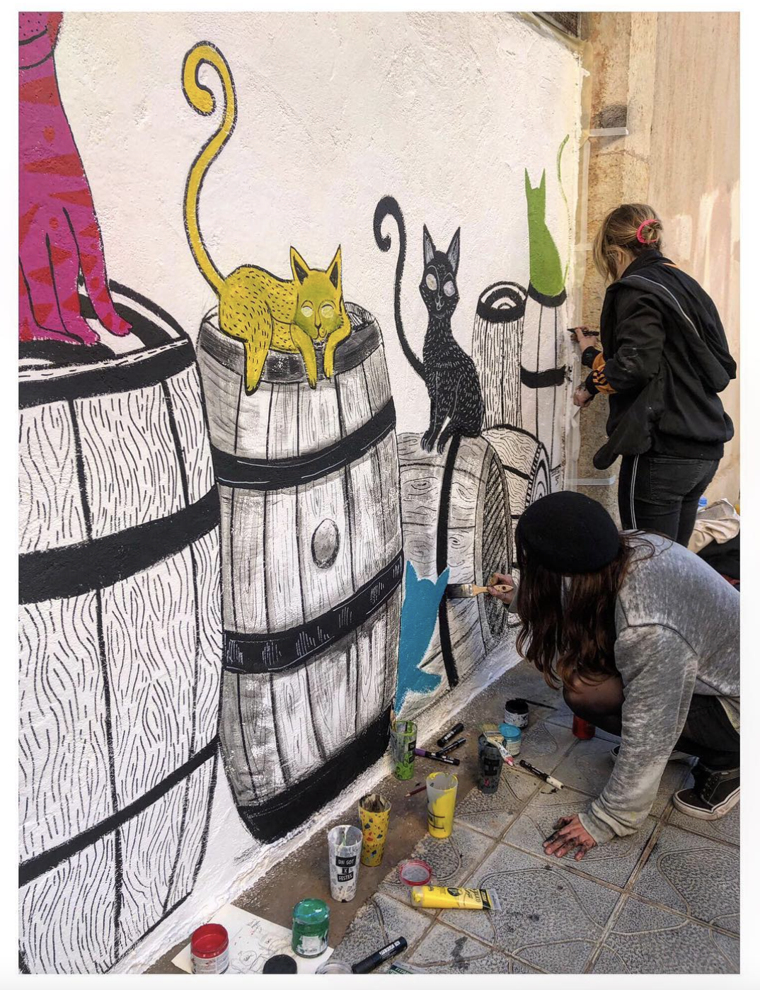 Mural de gats a Tarragona