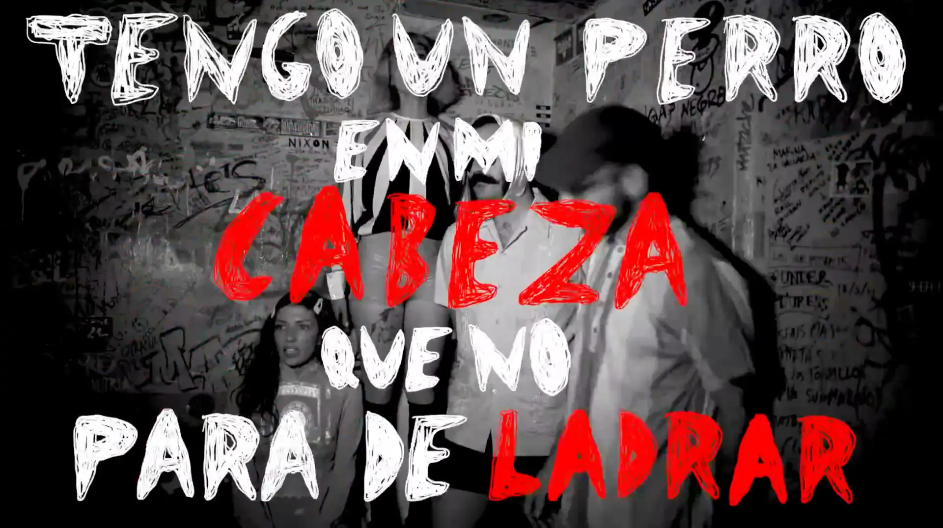 Frame from a 2D animation by Marta Contreras for the music video Perro by Sandré (5/8)